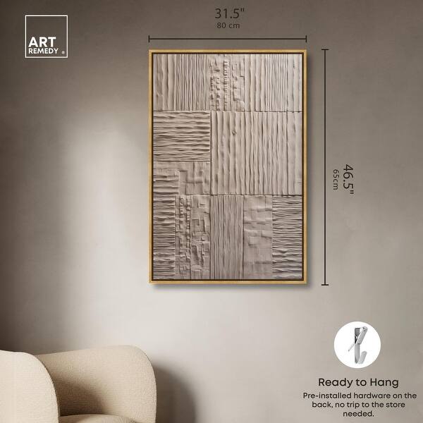 dimension image slide 2 of 24, Old Clay Texture Canvas Elegant White and Gold Art by Art Remedy