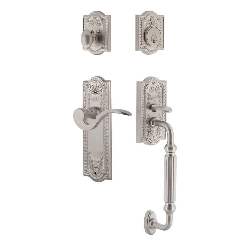 Nostalgic Warehouse Meadows Right Handed Sectional Single Cylinder - Satin Nickel
