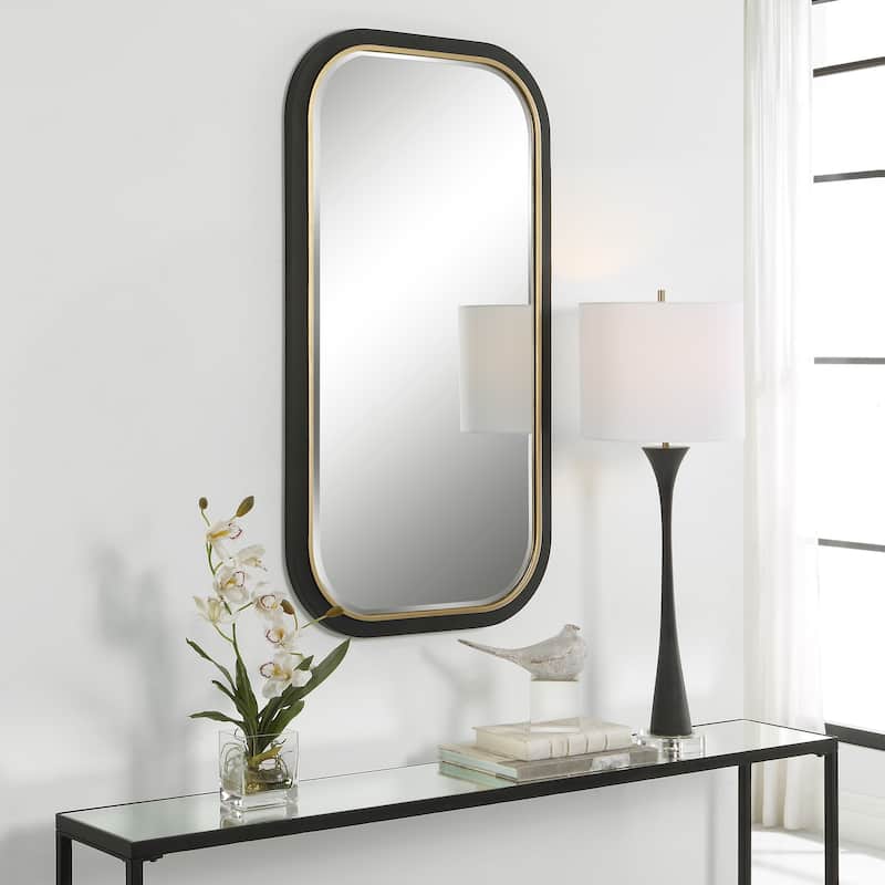 Uttermost Nevaeh Curved Rectangle Mirror - 23"W X 43"H X 1"D