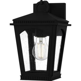 Earth Black Outdoor Wall Lantern from the Huck Collection