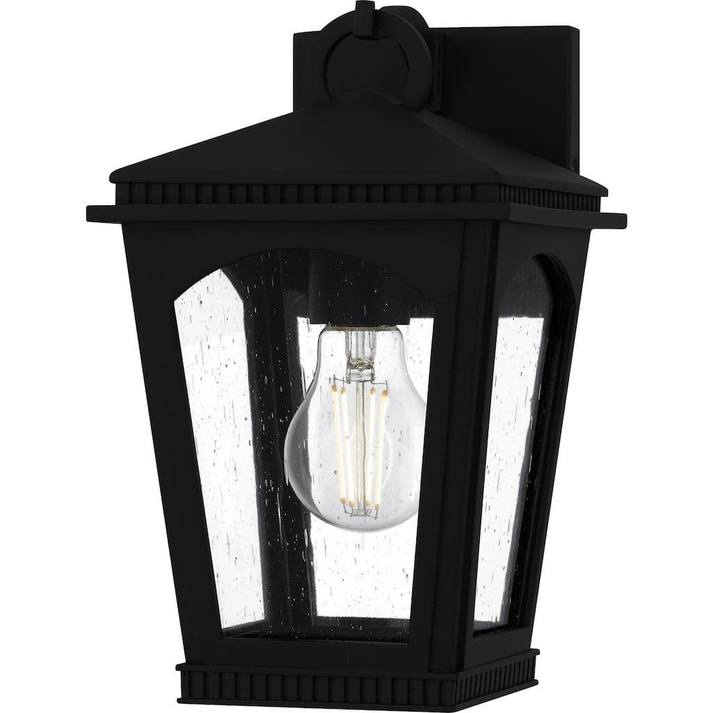 Earth Black Outdoor Wall Lantern from the Huck Collection