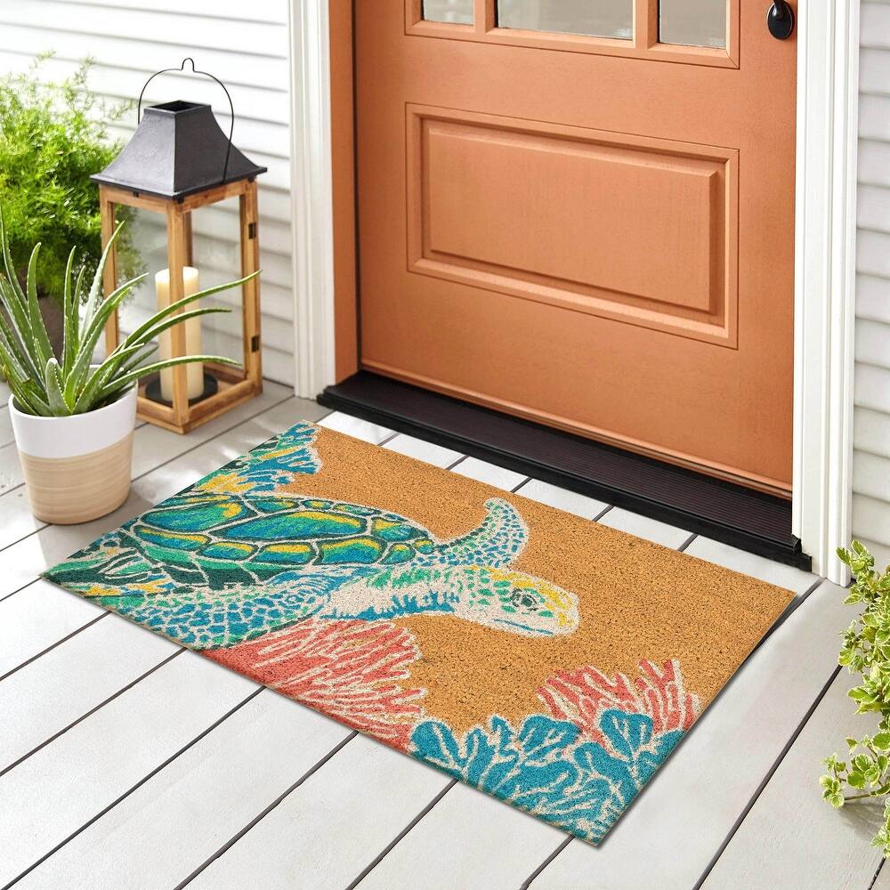 Liora Manne Sea Giant Coir Welcome Door Mat (1'6" x 2'6") - 1'6" x 2'6"