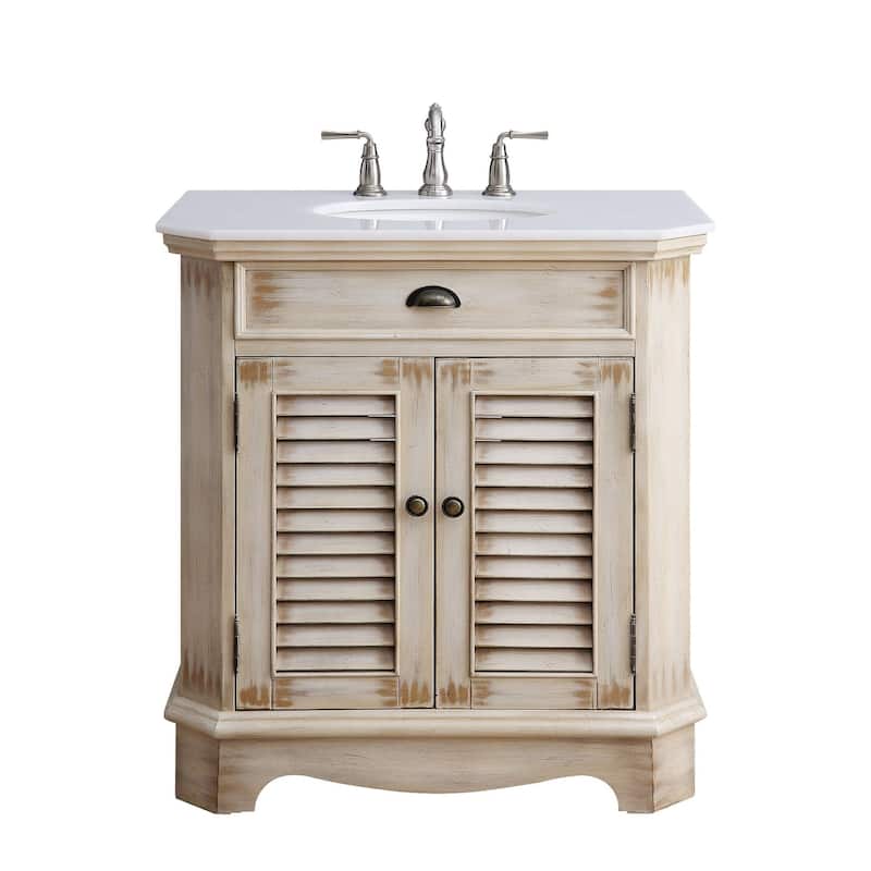 Benton Collection 32" Romeo Single Sink Bathroom Vanity