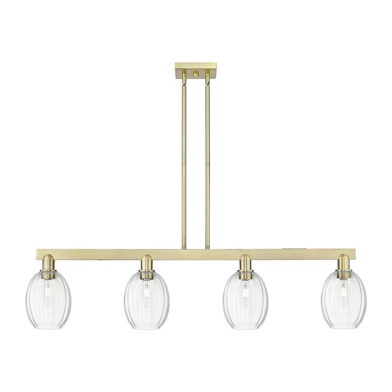 Innovations Lighting Urban Downtown - Preston - 4 Light 48" Bell Shade Stem Hung Island Light