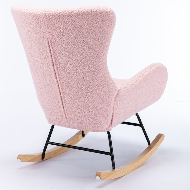 Teddy Fabric Rocking Chair Accent Chair