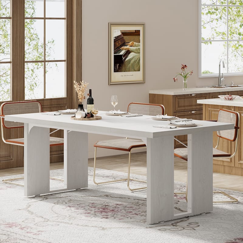 70.9" Rectangle Farmhouse Dining Table for Dining Room