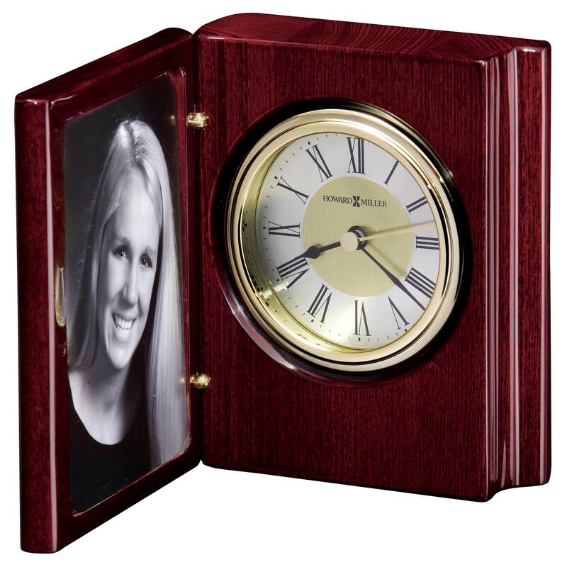 Howard Miller Portrait Book Traditional Chiming Mantel Clock with Photo Insert
