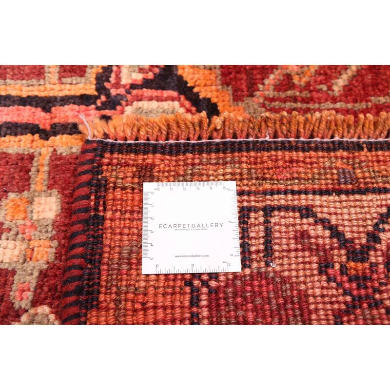 ECARPETGALLERY Hand-knotted Melis Vintage Red Wool Rug - 4'3 x 6'11