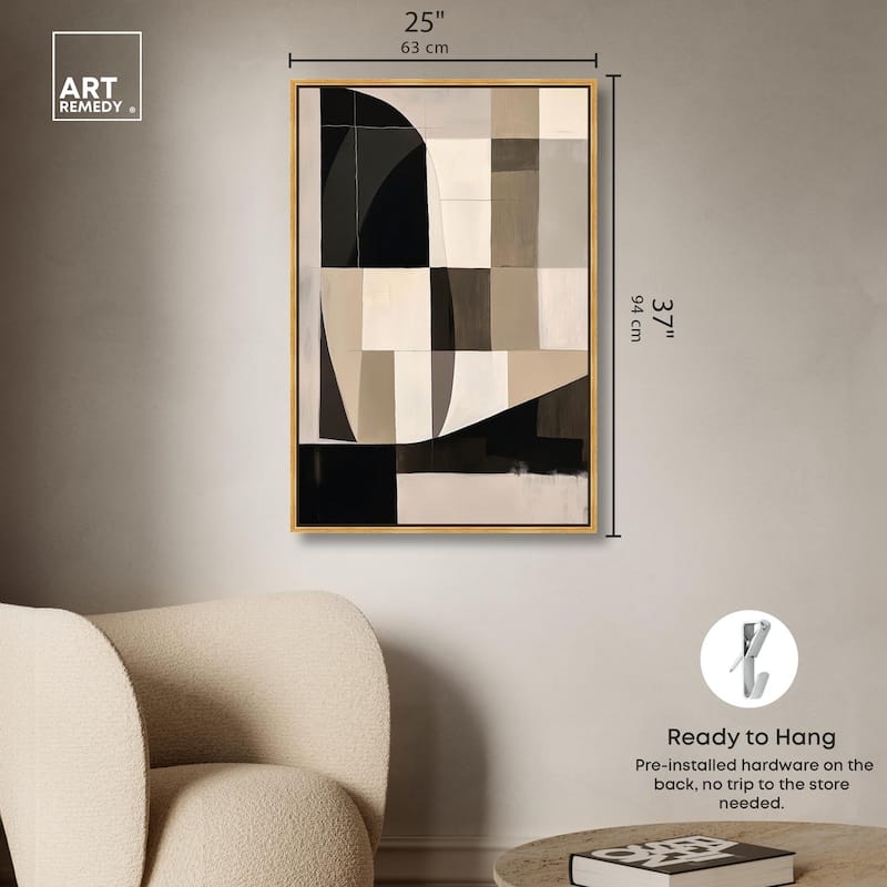 Modern Shapes II Canvas by Art Remedy
