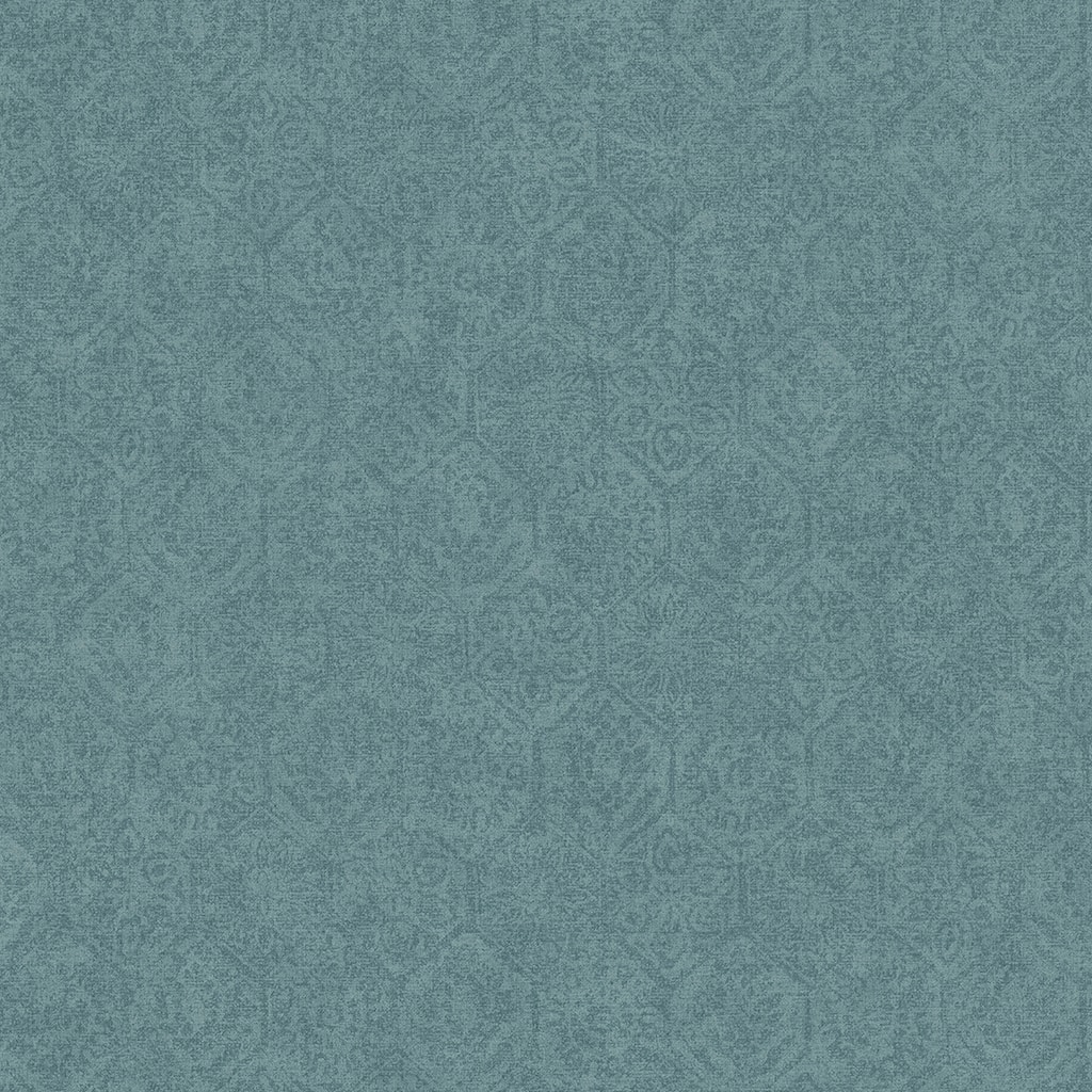 Advantage Edsel Blue Geometric Wallpaper - 20.9in x 396in x 0.025in - 20.9in x 396in x 0.025in