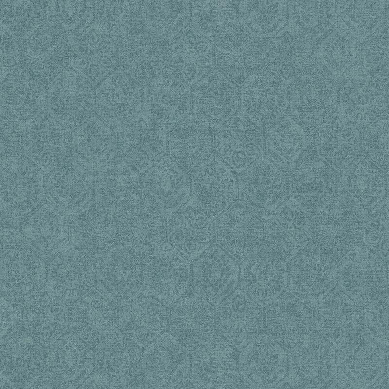 Advantage Edsel Blue Geometric Wallpaper - 20.9in x 396in x 0.025in - 20.9in x 396in x 0.025in