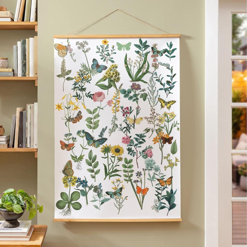 Indoor Wall Decor Canvas Tapestry, Garden Scatter