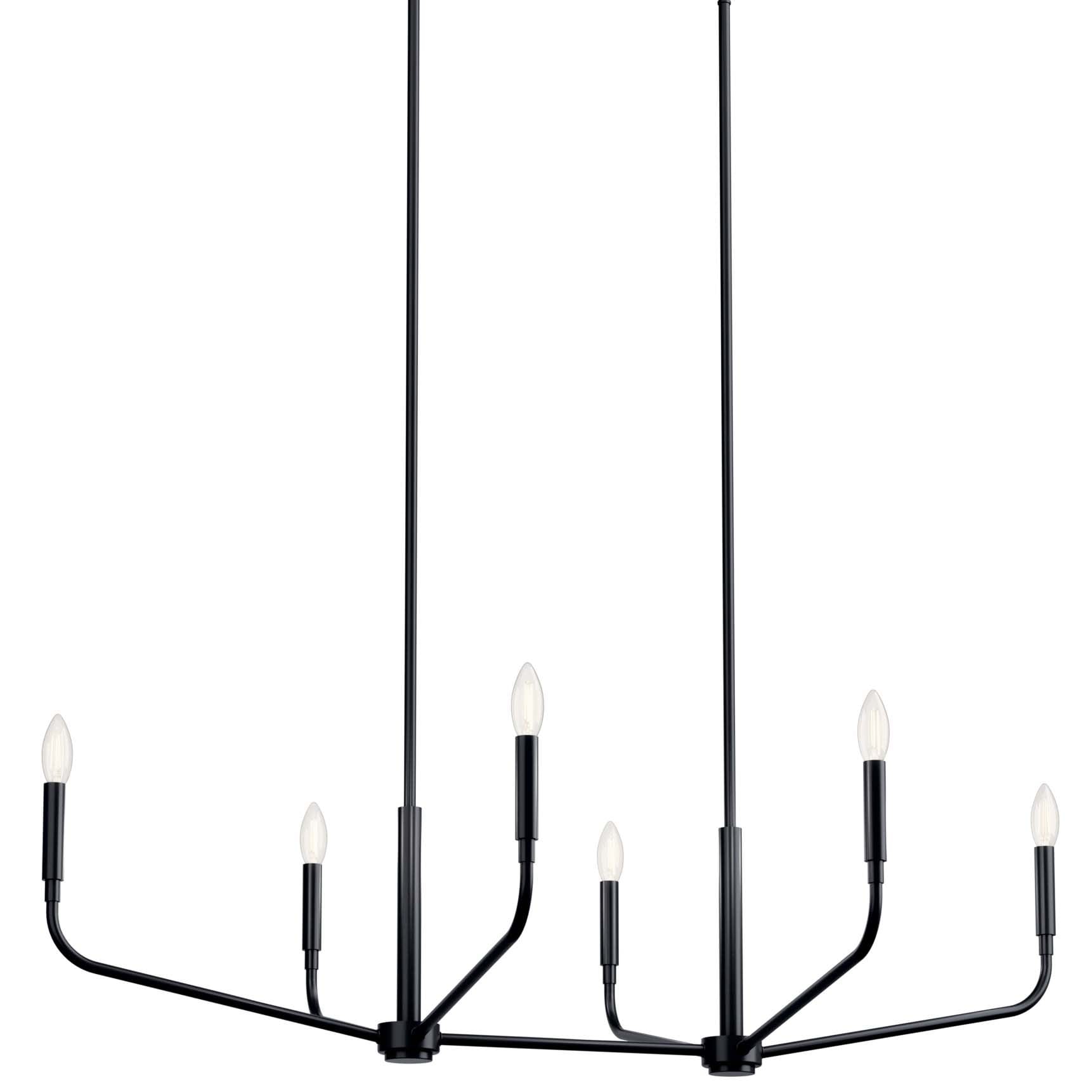 Kichler 52721 Madden 6 Light 45" Wide Taper Candle Linear Chandelier