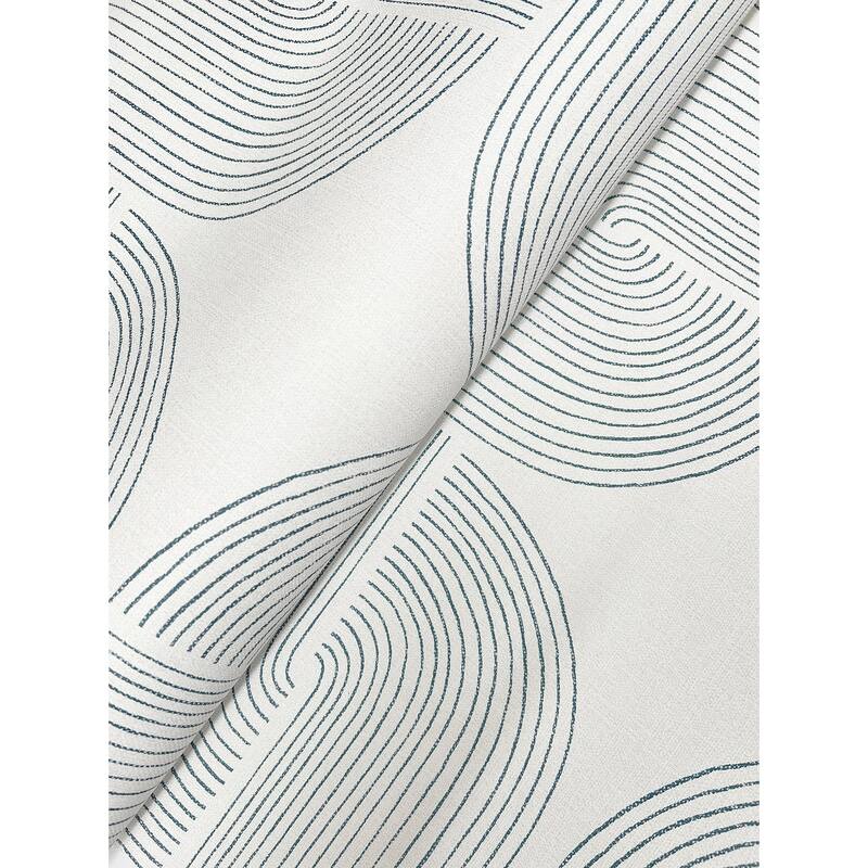 A-Street Prints Savoye Dark Blue Spiral Arches Wallpaper