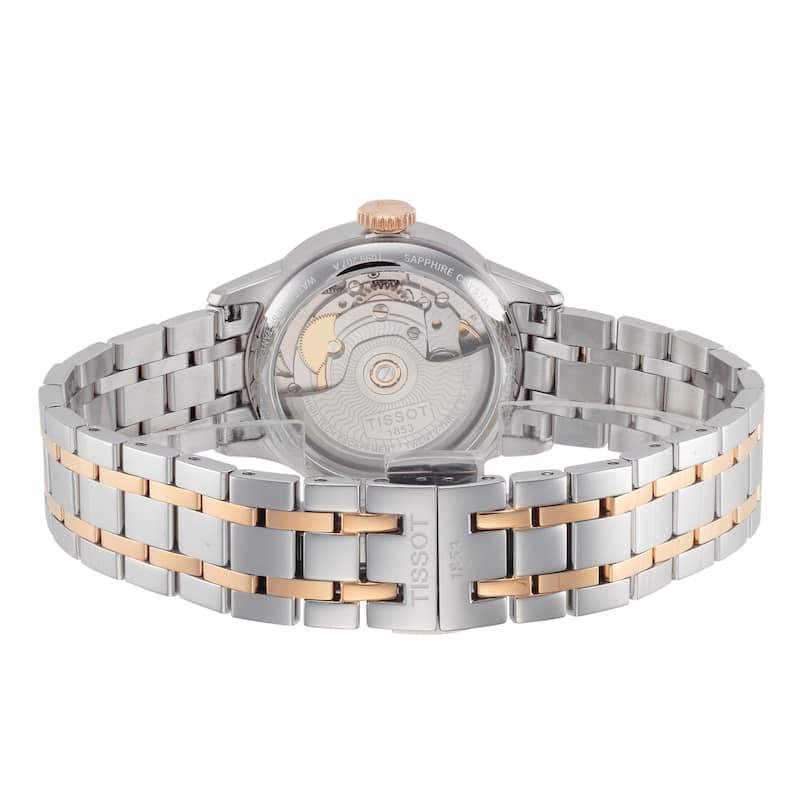 Tissot Women's T-Classic 32mm White Mother-of-Pearl Dial Stainless Steel Automatic Watch - Two-Tone - One Size