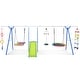 preview thumbnail 2 of 6, 6-in-1 Outdoor Backyard Kids Swing Set Playground Playset with Slide