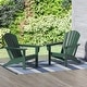 preview thumbnail 78 of 99, POLYTRENDS Altura Outdoor Eco-Friendly All Weather Poly Patio Adirondack Chair (Set of 2) Dark Green