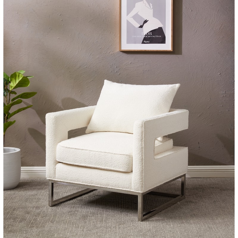 SAFAVIEH Couture Mithlesh Black Velvet Commercial Grade Club Chair - 31Wx29Dx33H