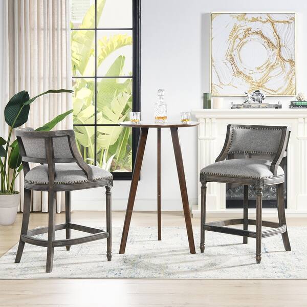 The Gray Barn Bon Accord Farmhouse Counter Or Bar Stool With Footrest Overstock 29774823