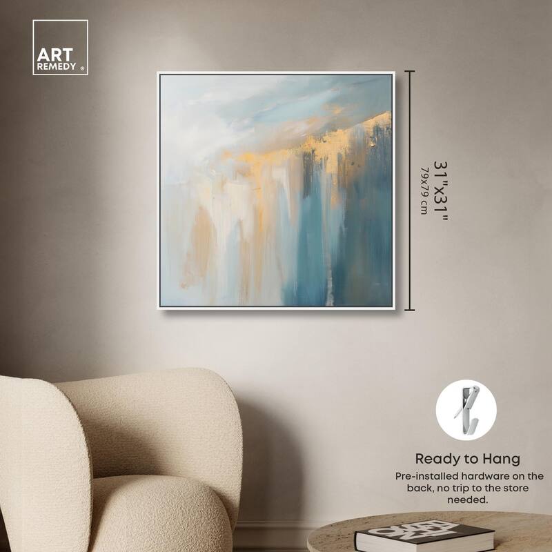 Golden Tears I Canvas by Art Remedy