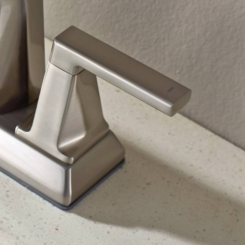 ALPHAUCET Centerset Two-Handle Pull-Out Sprayer Bathroom Faucet