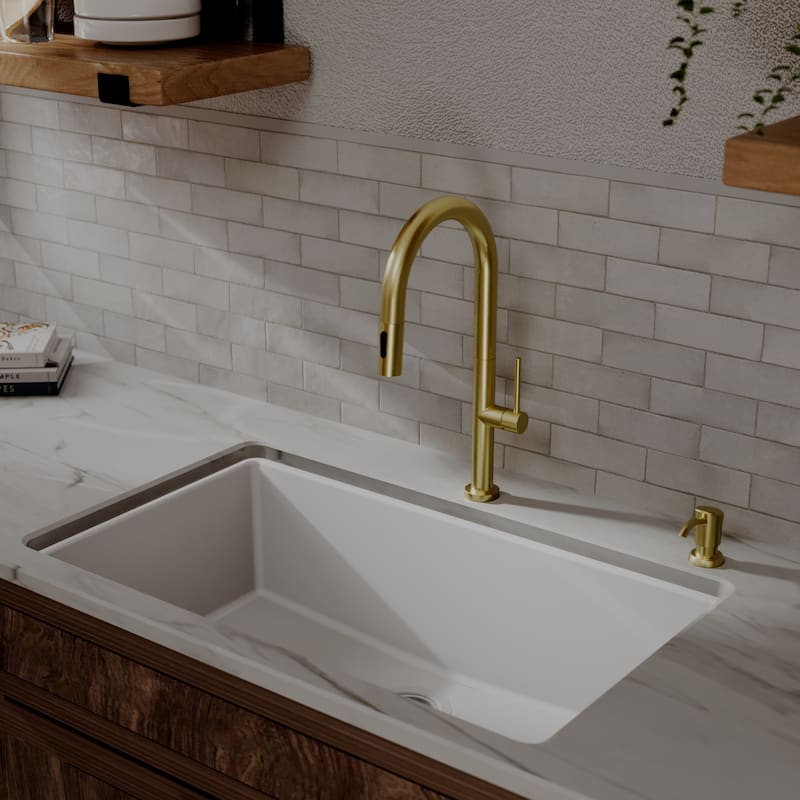 Karran Brynford Single Handle Pull-Down Sprayer Kitchen Faucet