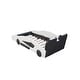 preview thumbnail 21 of 22, Twin Race Car-Shaped Bed with Wheels, Black
