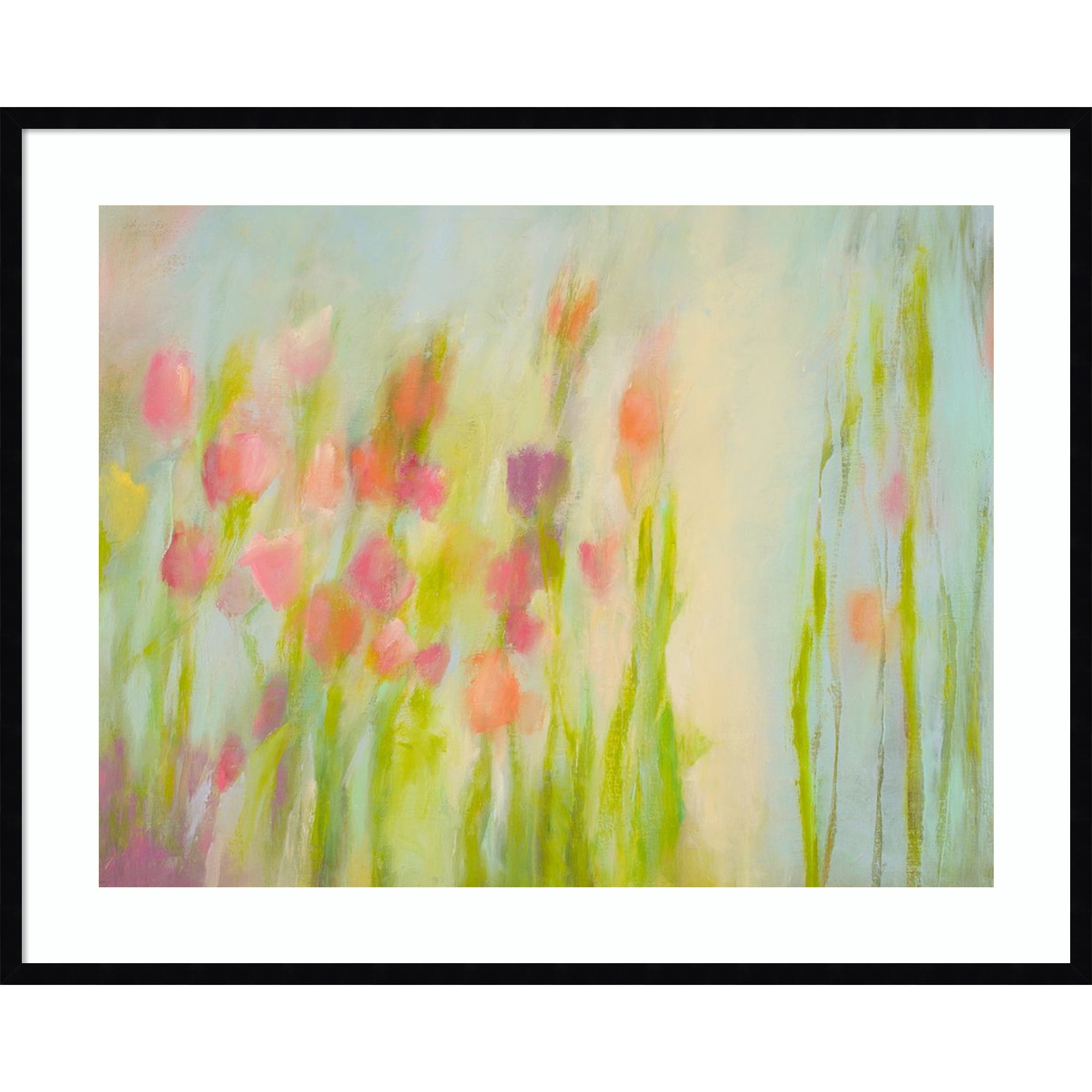 Garden Light by Teresa Mccue Wood Framed Wall Art Print