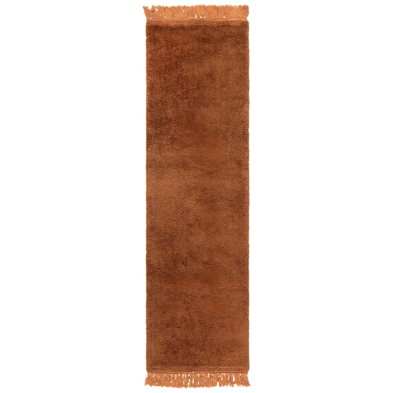 SAFAVIEH Handmade Vermont Neda Rug - 2'3" x 8' Runner - Rust