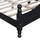 preview thumbnail 11 of 24, Full Black Wood Platform Bed with Headboard and Slat Support, No Box Spring Needed