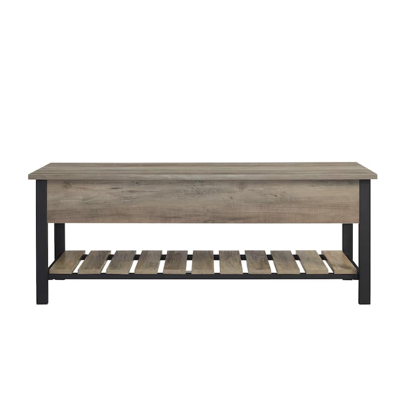 Middlebrook Paradise Hill Lift-top Storage Bench - Grey Wash
