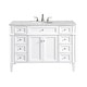 preview thumbnail 1 of 7, Elegant Lighting VF12548 Park Avenue 48" Free Standing Single Basin White - Painted