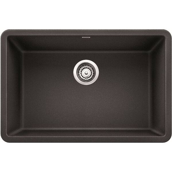 Shop Blanco 522259 Precis 27 Silgranit Granite Composite Undermount Single Bowl Kitchen Sink Anthracite Overstock 18426174
