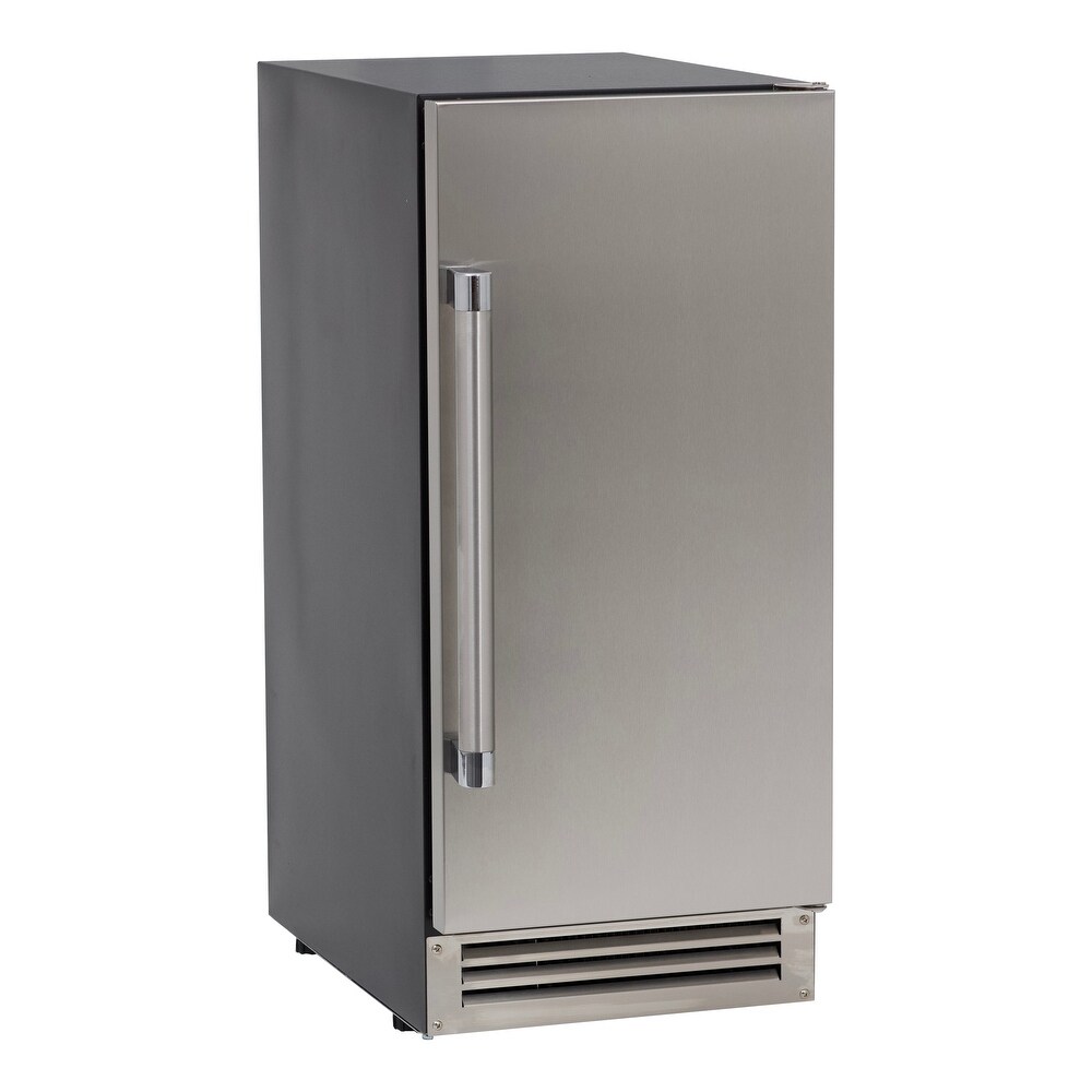 Deco Chef Commercial Ice Maker with 118-Can Mini Fridge Bundle - Stainless Steel
