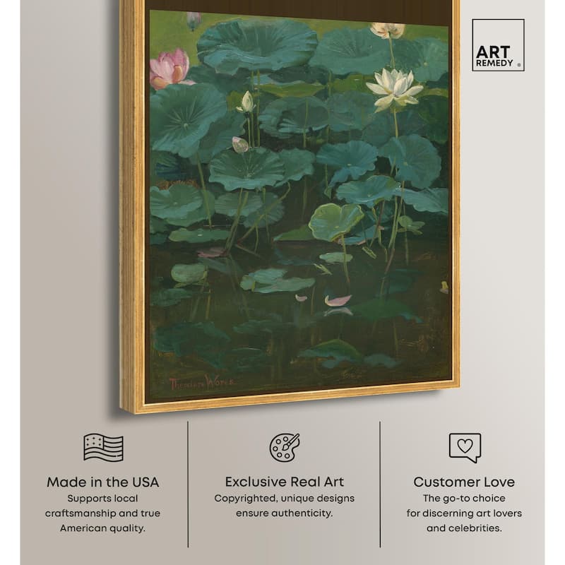 Theodore Wores Lotus Canvas by Art Remedy