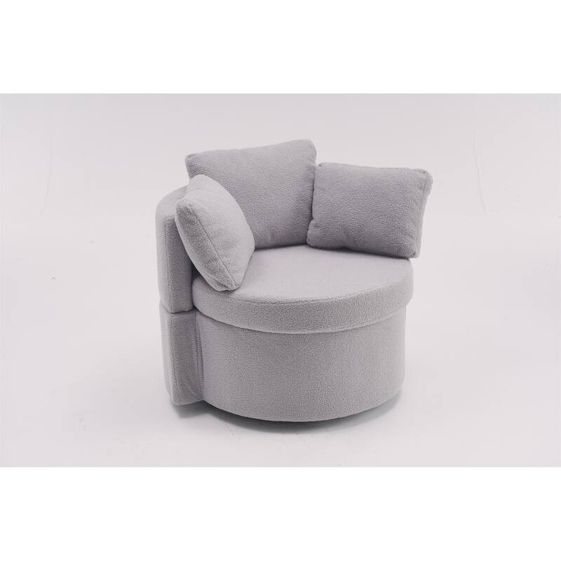 Teddy Fabric Swivel Chair