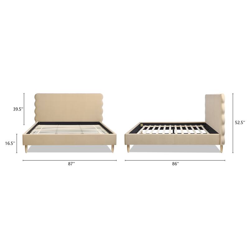 Jennifer Taylor Home Stockholm Scallop Platform Bed