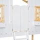 preview thumbnail 9 of 7, Twin over Twin Kids Bed Bunk Bed with Ladder, Natural/White