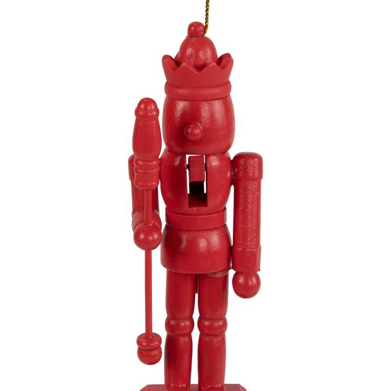 Nutcracker Wooden Christmas Ornaments - 5" - Multicolor - Set of 6
