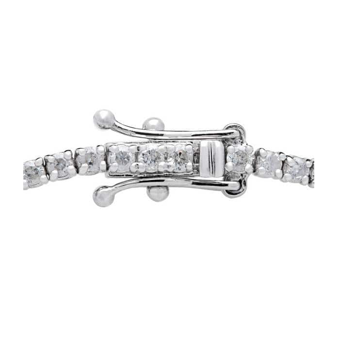 2 cttw Lab Grown Diamond Tennis Bracelet 14 KT White Gold 7"