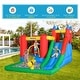 preview thumbnail 6 of 8, Outsunny 6-in-1 Kids Inflatable Bounce House Jumping Castle with Slide, Water Pool, & Climbing Wall, Inflator Included