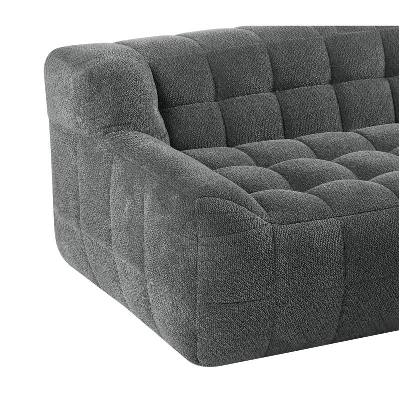 Full Compression Sofa with Memoru Foam Fill, No Assembly