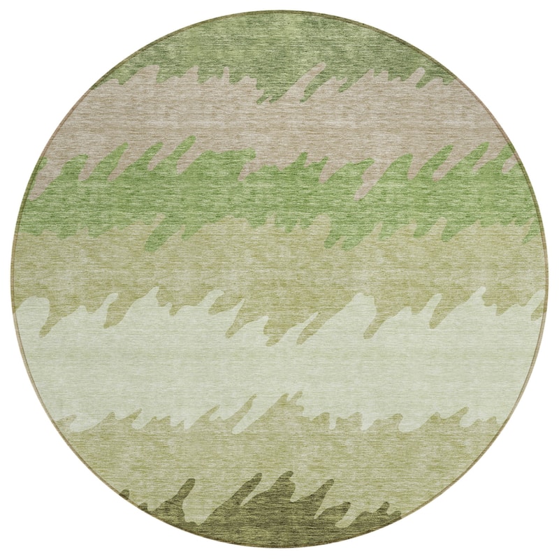 HomeRoots Striped Transitional Rectangle Outdoor Rug