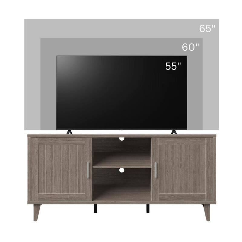 Bridgevine Home Briggs Modern 60 Inch TV Stand Console for TVs up to 65 inches