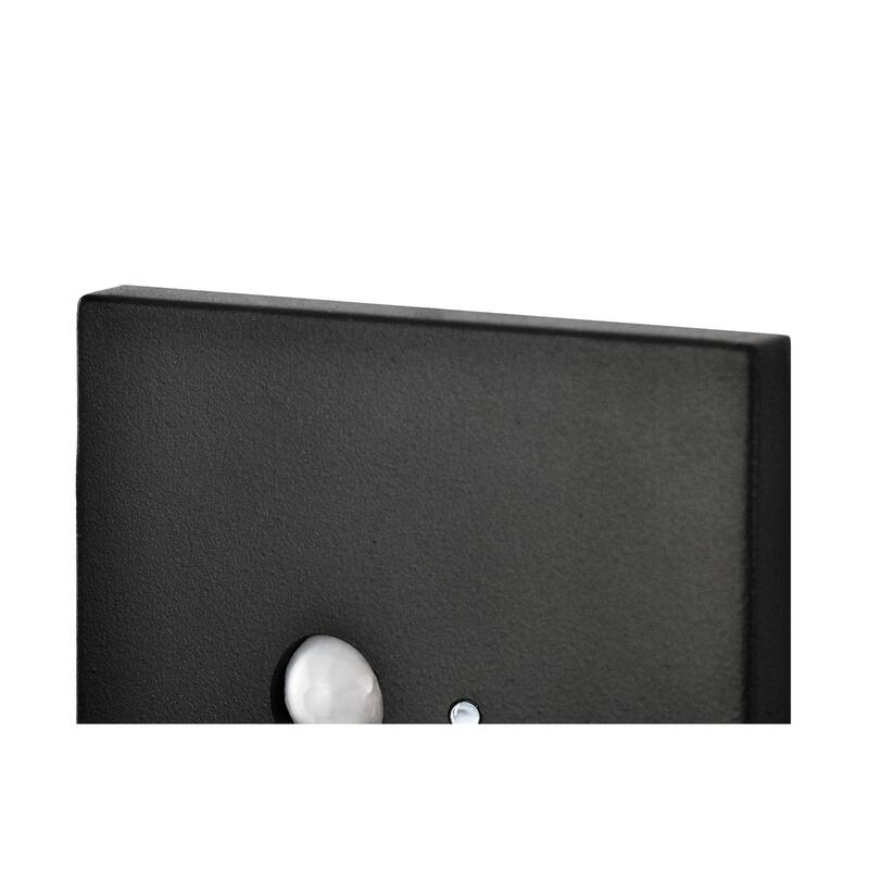 Hardwired White Motion Sensing Vertical LED Stair Light with Motion and Photocell Sensor