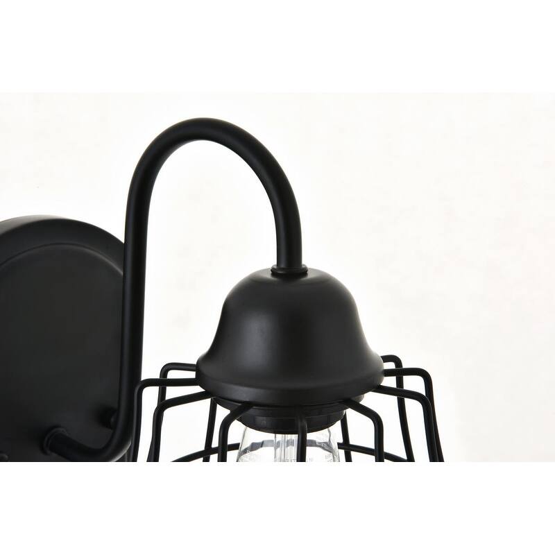 Penelope 1 light black Wall Sconce