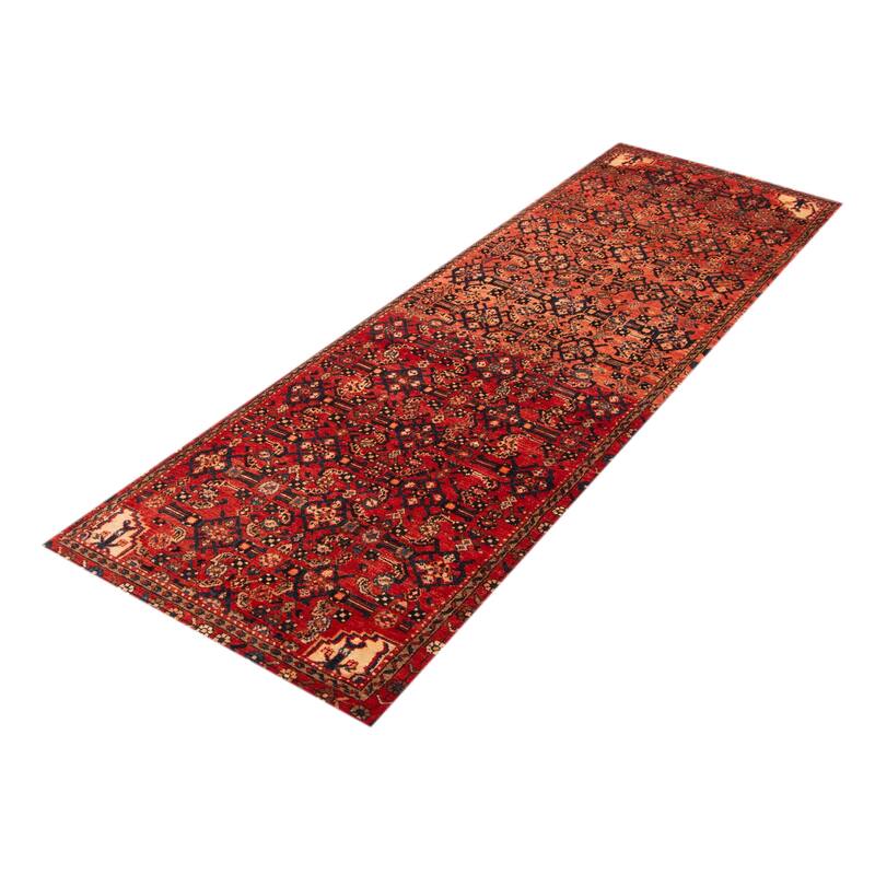 ECARPETGALLERY Hand-knotted Andelz Red Wool Rug - 3'5 x 9'10