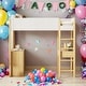 preview thumbnail 1 of 58, Modern Twin Size Loft Bed With Storage Shelf,Drawers and Convertible Desk,Soft Padding Natural