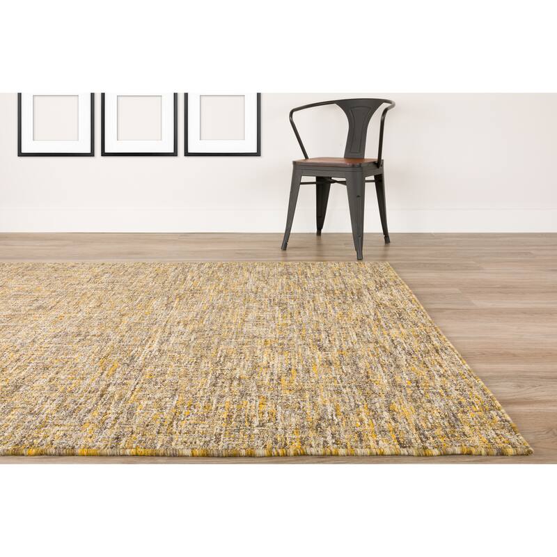 Addison Winslow Active Solid Wool and Viscose Area Rug