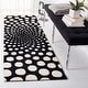 preview thumbnail 7 of 83, SAFAVIEH Soho Handmade Abstract Dots N.Z. Wool Area Rug 2'6" x 8' Runner - Black/Ivory